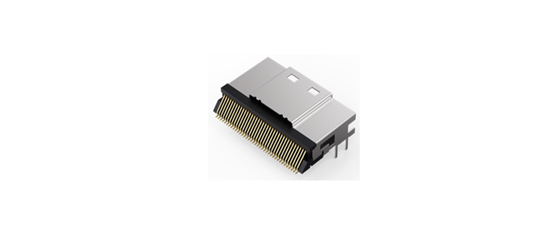 SlimSAS 74-pin right angle