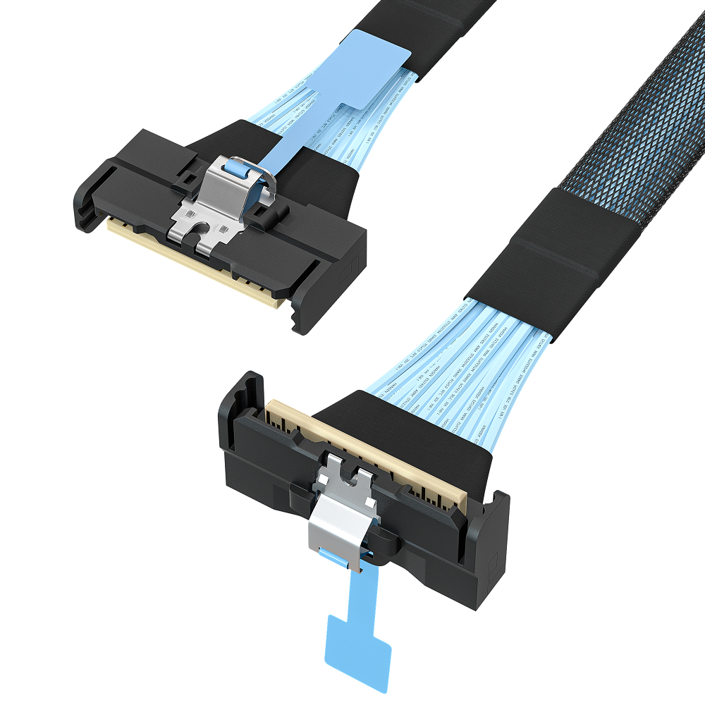 MCIO 8X to 8X (right angle)